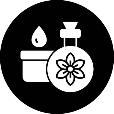 Bir çiçeğin vektör illüstrasyonu