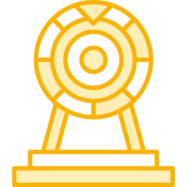 Altın Madalya ikonu vektör illüstrasyonu