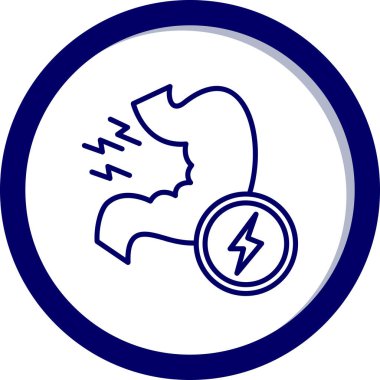 Elektrikli cıvata Web simgesi basit tasarım