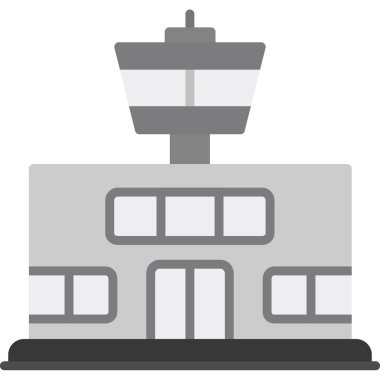 düz stil mimari yapı simgesi oluşturma