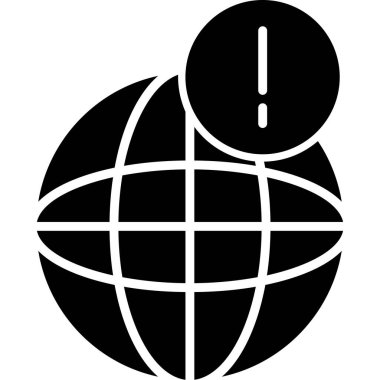 küresel dünya simgesi, vektör tasarımı