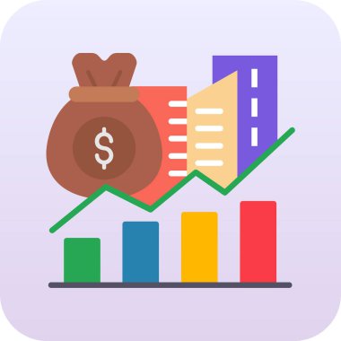 iş ve finans konsept vektör simgesi