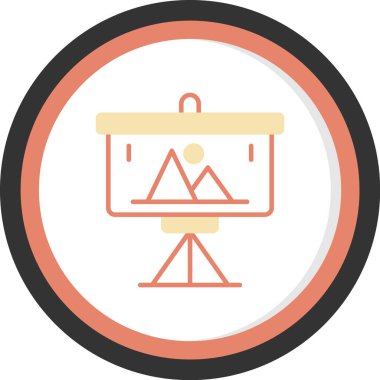 Modern simgenin vektör illüstrasyonu