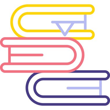 Modern kitap simgesinin vektör illüstrasyonu