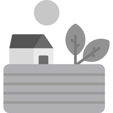 Ev. Web simgesi basit illüstrasyon