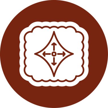 Eşsiz Pusula Vektör Satırı Simgesi