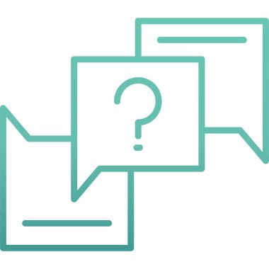 Konuşma baloncuğu simgesinin vektör çizimi