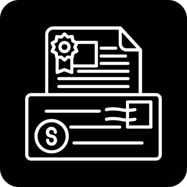 Vektör belgesi Simge illüstrasyonu