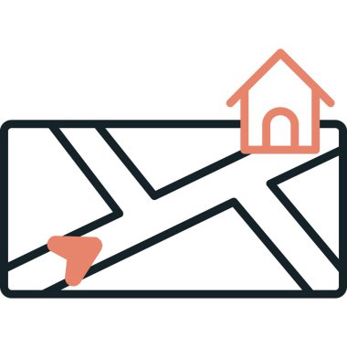posta simgesi vektörlü ev