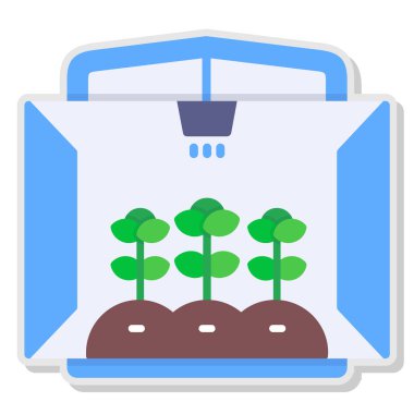 Bahçe ikonu, vektör illüstrasyonu