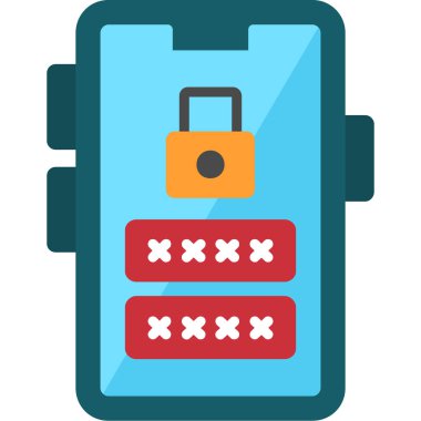 Banka kartı düz vektör simgesi