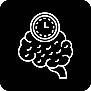 Beyin. Web simgesi basit tasarım