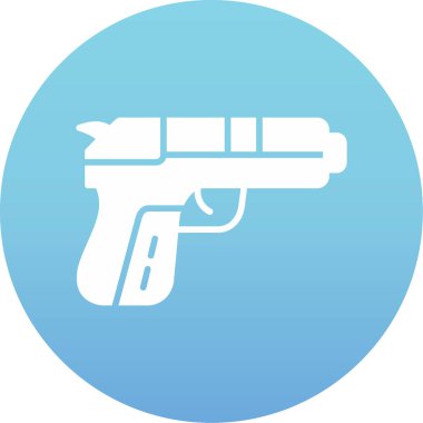 Silah. Web simgesi basit illüstrasyon