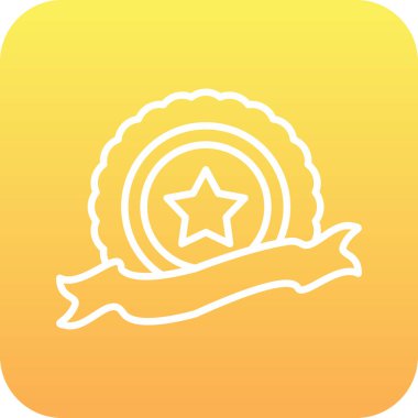 Yıldız simgesinin vektör illüstrasyonu