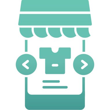 İnternet alışveriş simgesi. Basit bir tarz. vektör illüstrasyonu