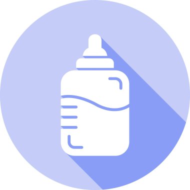 Bebek şişesi. Web simgesi basit illüstrasyon