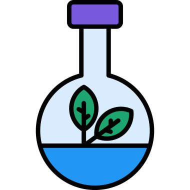 bitki şişesi laboratuvar simgesi