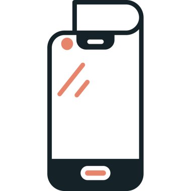 cep telefonu ikonu vektör illüstrasyonu