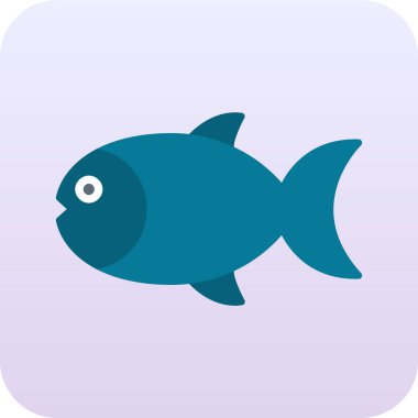 Balık. vektör simgesi basit resimleme