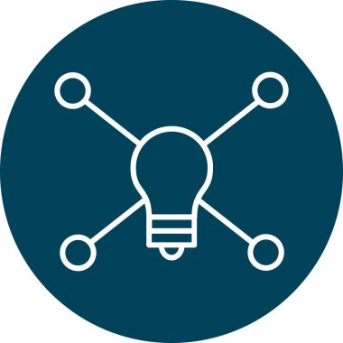 Fikir Simgesi Soyut Arkaplanda İzole Edildi