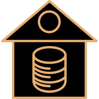 Ev. Web simgesi basit illüstrasyon