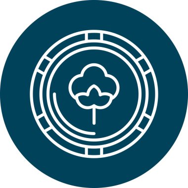 Ağaç simgesinin vektör illüstrasyonu