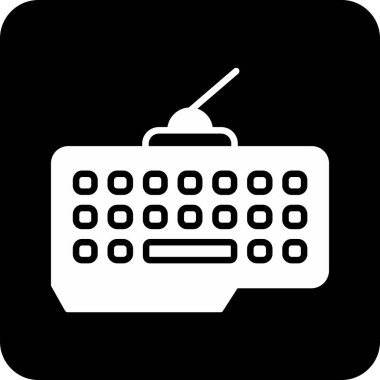 Bir hesap makinesi simgesinin vektör illüstrasyonu,