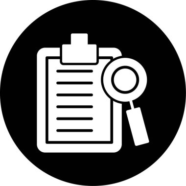 Kontrol listesi simgesi vektör illüstrasyonu