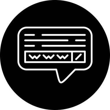 Vektör sohbet simgesi illüstrasyonu