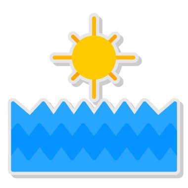 Güneş Simgesi Vektör illüstrasyonu