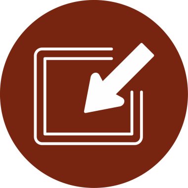 Moda biçimi izole edilmiş arkaplan indirme simgesi