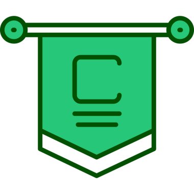 Rozet simgesi. Web için kimlik vektör simgelerinin özet çizimi