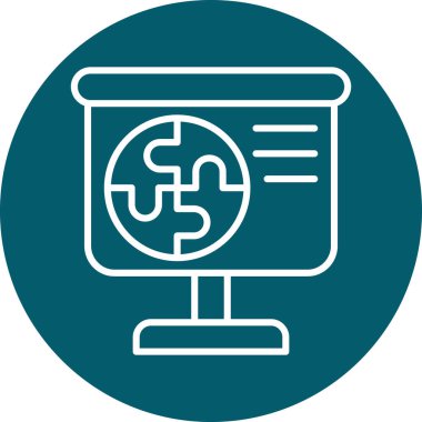 vektör lcd simgesi illüstrasyonu