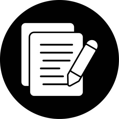 belge simgesi vektör illüstrasyonu