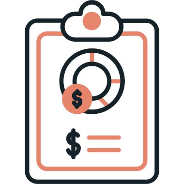 Dolar. Web simgesi basit illüstrasyon