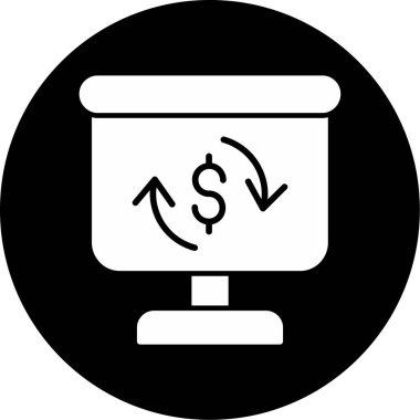 Dolar. Web simgesi basit tasarım