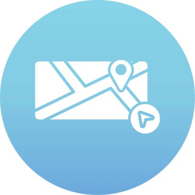 Harita işaretleyici simgesi, vektör illüstrasyonu