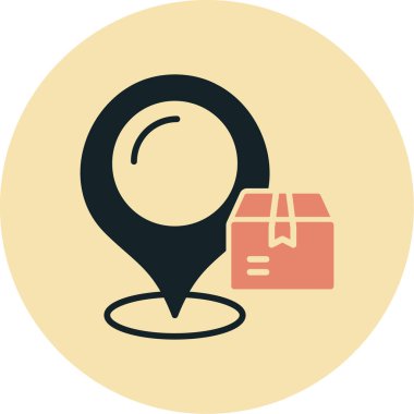 bir kutu ile harita pin işaretleyici