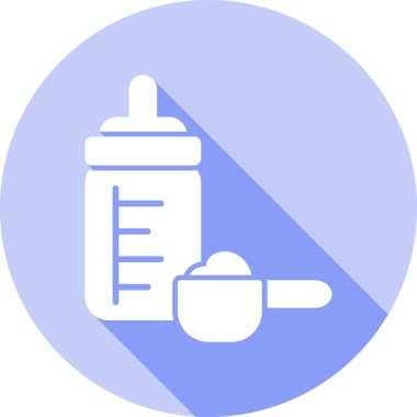 Süt. Web simgesi basit illüstrasyon