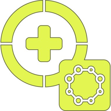 Tıbbi ve sağlık simgesinin vektör illüstrasyonu