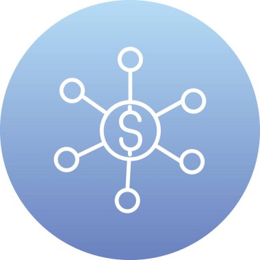 Dolar simgesi vektör illüstrasyonu