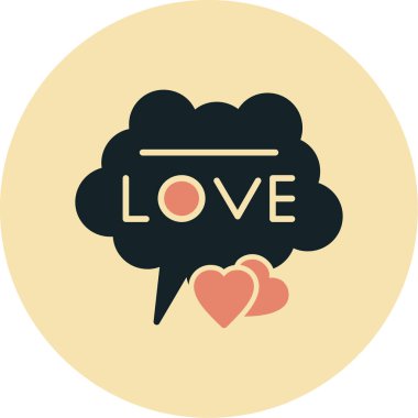 Aşk. Web için düz modern vektör çizimi. ve mobil uygulama.