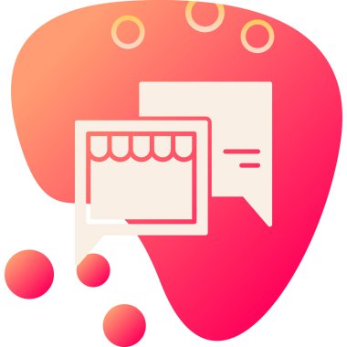 İleti sohbet simgesi düz biçimli