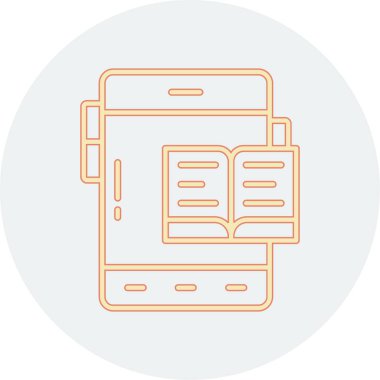 Kitap. Web simgesi basit illüstrasyon