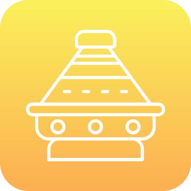 Eşsiz Çin feneri vektör çizgisi simgesi