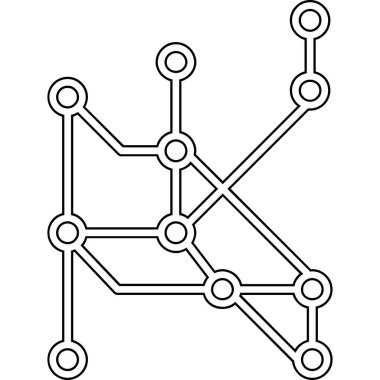 Moleküler yapı. Moleküler yapı. Molekül ve iletişim. Moleküler yapı. Bilim ve teknoloji konsepti. Vektör çizimi. beyaz çerçeve siyah beyaz