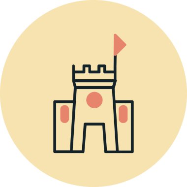 golf ikonu vektör illüstrasyonu