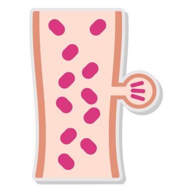 Moda tarzı izole edilmiş arkaplanda şeker simgesi