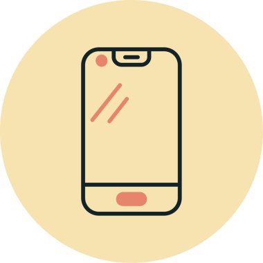 Telefon ikonu. Basit resimleme