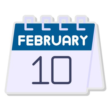 Takvim simgesi tasarımı, vektör illüstrasyonu